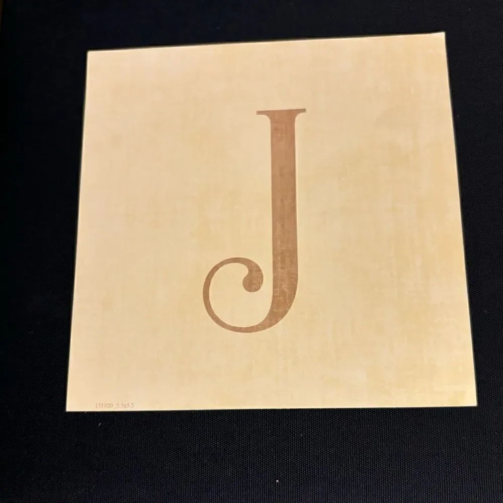5.5” NEW! “J” Square Monogram Letter Print Ready to be Framed Print Only